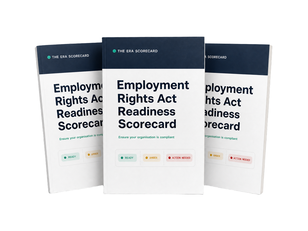 The ERA Scorecard — Employment Rights Act Readiness Scorecard report mock-up
